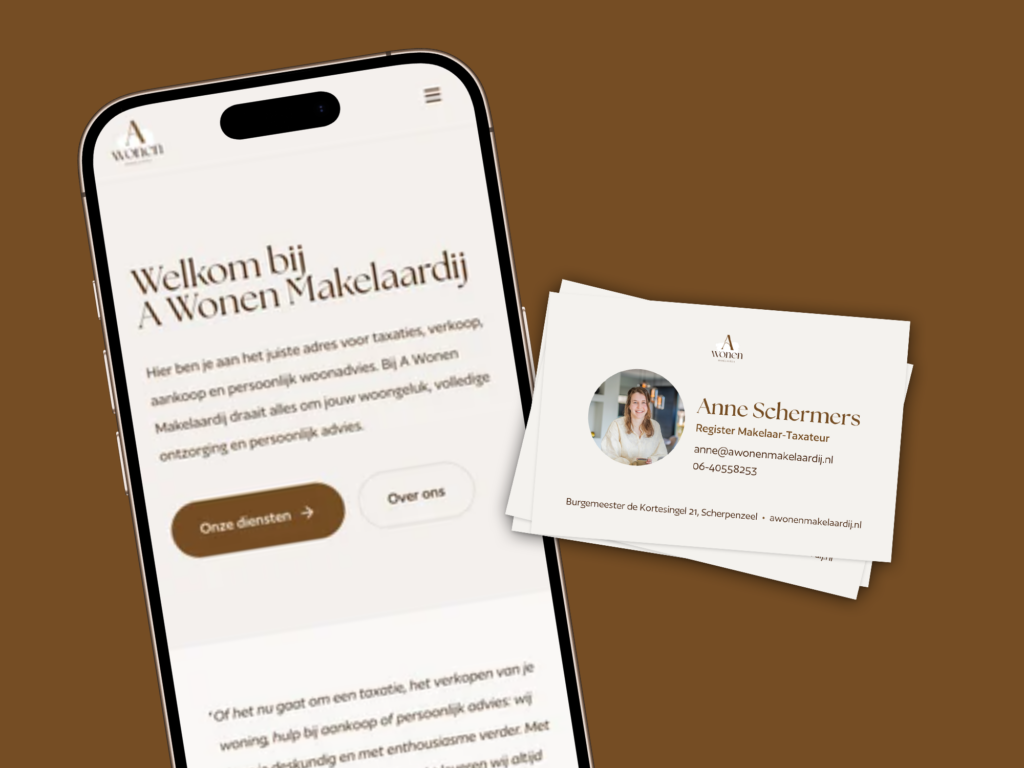 Website en huisstijl A Wonen