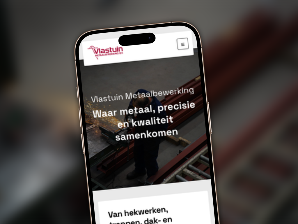 Website Vlastuin Metaalbewerking